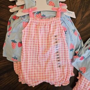 2 piece Carter's Girls Romper Set 3 mo and 9 mo sizes available